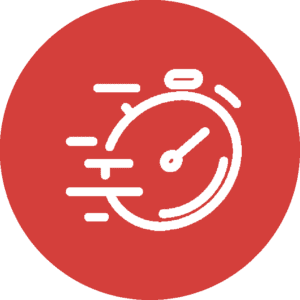 red clock icon